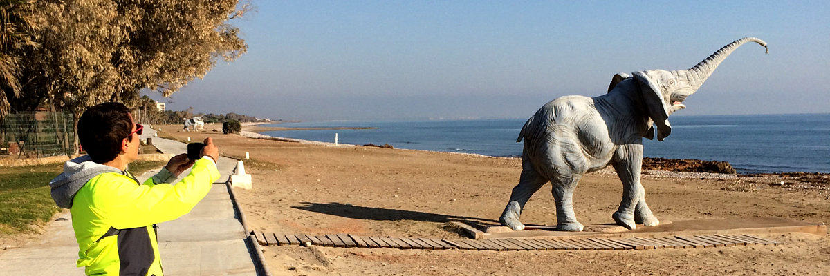 Lungo la passeggiata di Marina d'Or